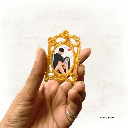 Oval Fridge Magnet -1 